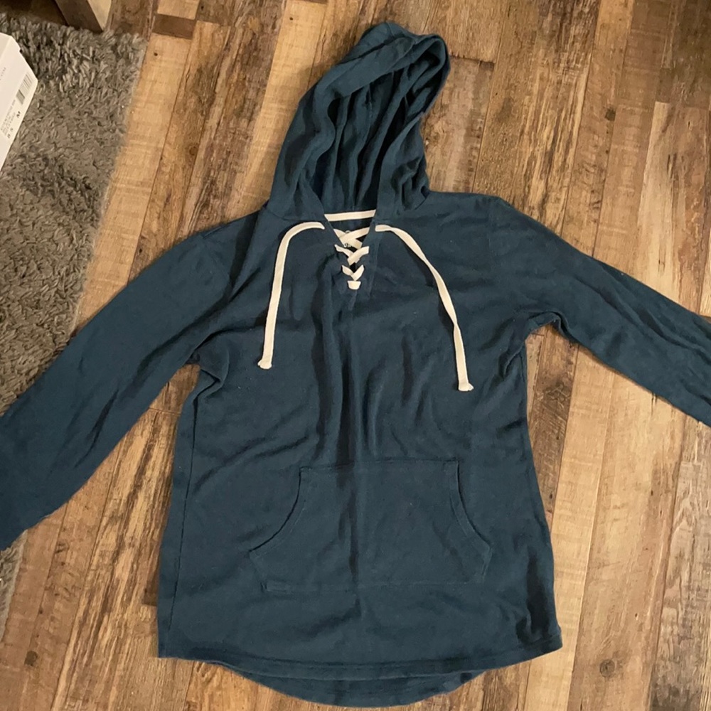 So teal sweatshirt ; size: S ; condition: *NEW*
